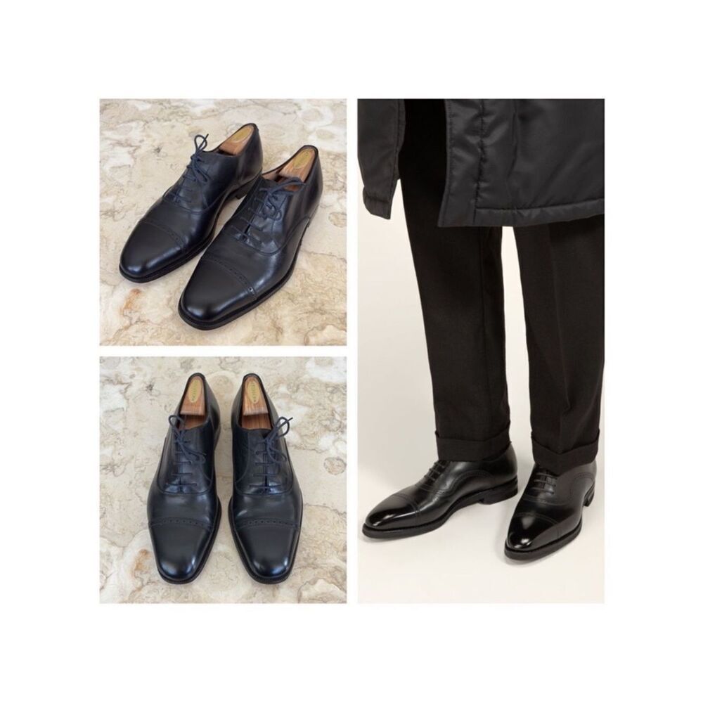 Bally Cap Toe Leather Oxfords Mint Condition $2,050 New